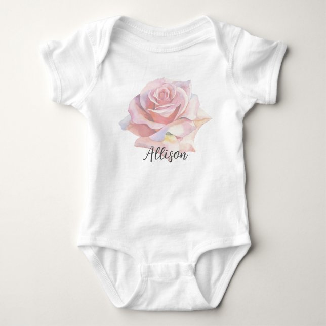 Body Para Bebé Firma Rosa Pastel de Granja (Anverso)