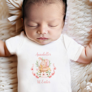 Body Para Bebé First Easter Personalized Baby girl Baby Bodysuit