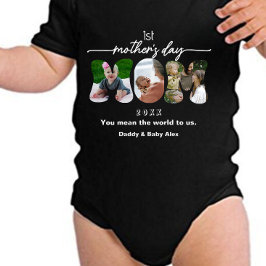 Body Para Bebé First Mother's Day 3 Mom Cutout Photos Collage  