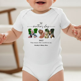 Body Para Bebé First Mother's Day 3 Mom Cutout Photos Collage  