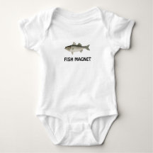 Fish Magnet baby undershirt