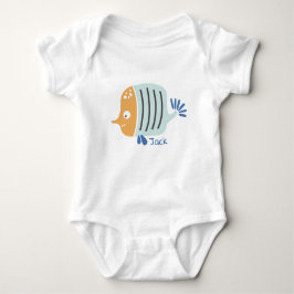 Body Para Bebé Fish Sea Animals Personalizado Baby Bodysuit