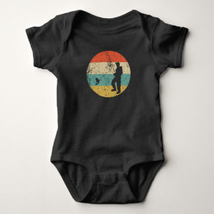 Body Para Bebé Fisherman Silhouette Retro Fishing
