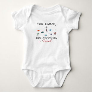 Body Para Bebé Fishing Baby Pequeño Pescador Gran Actitud - Pesca