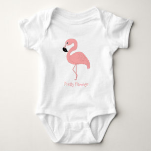 Body Para Bebé Flamenco Rosa Personalizado
