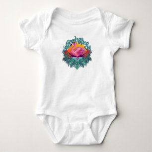 Body Para Bebé Flamenco Tropical