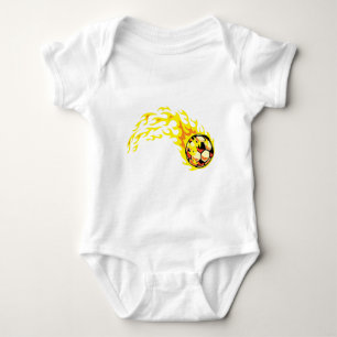 Body Para Bebé Flamin' Soccer Ball