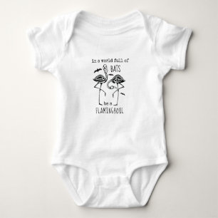 Body Para Bebé Flaminghoul Bats Skeleton Flamingo Halloween