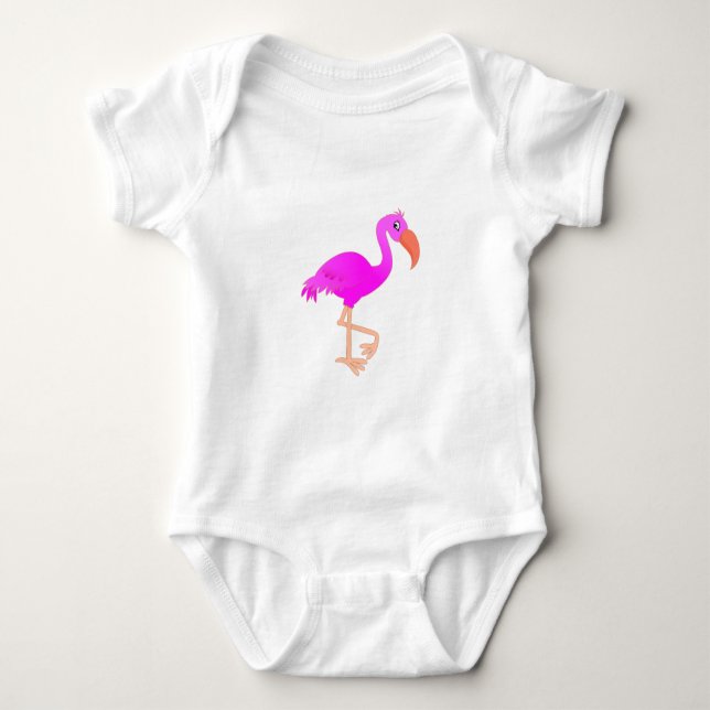 Body Para Bebé Flamingo Baby Bodysuit (Anverso)