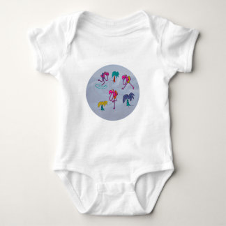 Body Para Bebé Flamingo Beach Baby Bodysuit