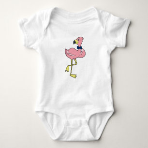 Body Para Bebé Flamingo como Caballero con Tiempos