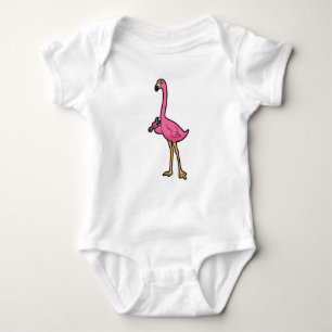 Body Para Bebé Flamingo como mecánico con llave