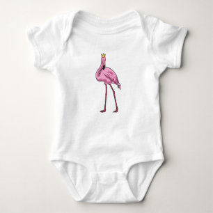 Body Para Bebé Flamingo con corona