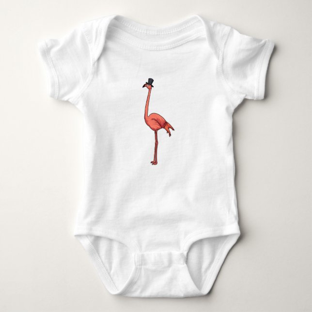 Body Para Bebé Flamingo con Gorra (Anverso)