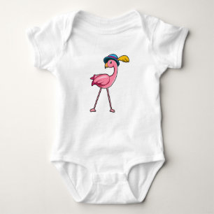 Body Para Bebé Flamingo con Gorra y pluma