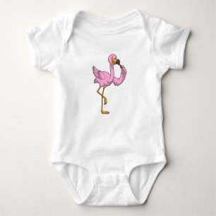 Body Para Bebé Flamingo con lápiz labial