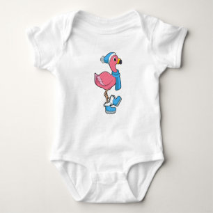 Body Para Bebé Flamingo con Scarf y Gorra