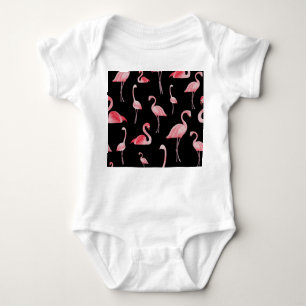 Body Para Bebé Flamingo Flock: Diseño sin costura