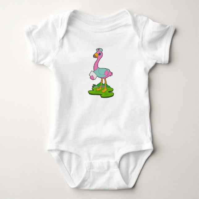 Body Para Bebé Flamingo Nurse (Anverso)