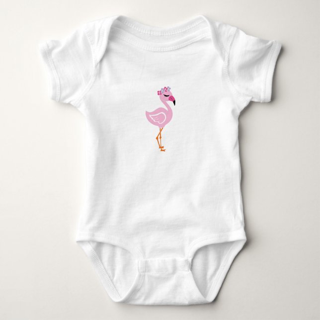 Body Para Bebé Flamingo rosa Flamingo bebé flamingo rosa (Anverso)