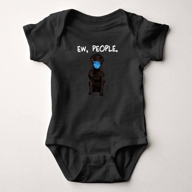 Body Para Bebé Flat-Coated Retriever Ew People Dog (Anverso)