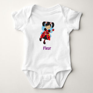 Body Para Bebé FLEUR bebé bebé nombre ropa ladybug hada
