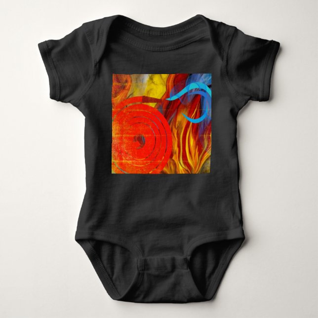 Body Para Bebé Flor de bomberos (Anverso)