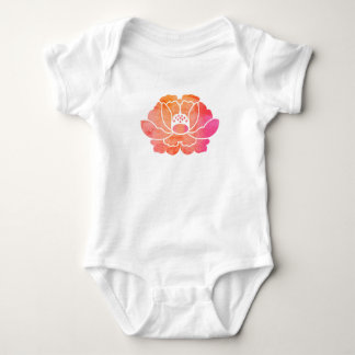 Body Para Bebé flor de peonía