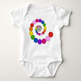 Body Para Bebé Flor de vida / Blume des Lebens - puntos en espira