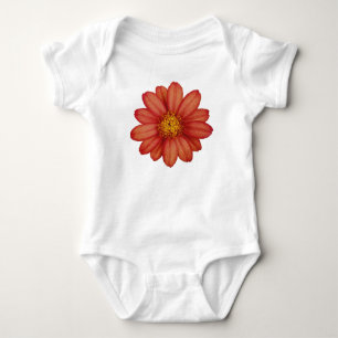 Body Para Bebé flor roja