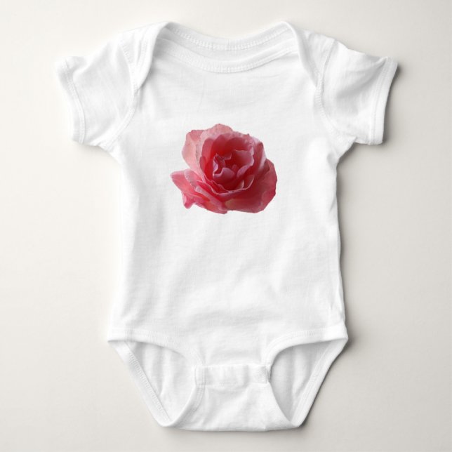 Body Para Bebé Flor rosa rosa Blossom Baby Bodysuit (Anverso)