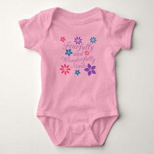 Body Para Bebé Floral hecha con miedo y maravilla