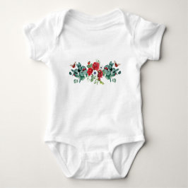 Body Para Bebé Floral Lady Bug diseño Baby Bodysuit