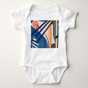 Body Para Bebé Floral tropical: cabecera moderna