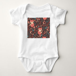 Body Para Bebé Floral Vintage: Ilustracion elegante sin foco