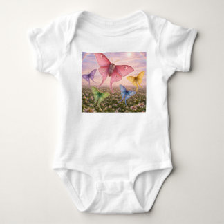 Body Para Bebé Floral y una polilla un bebé t