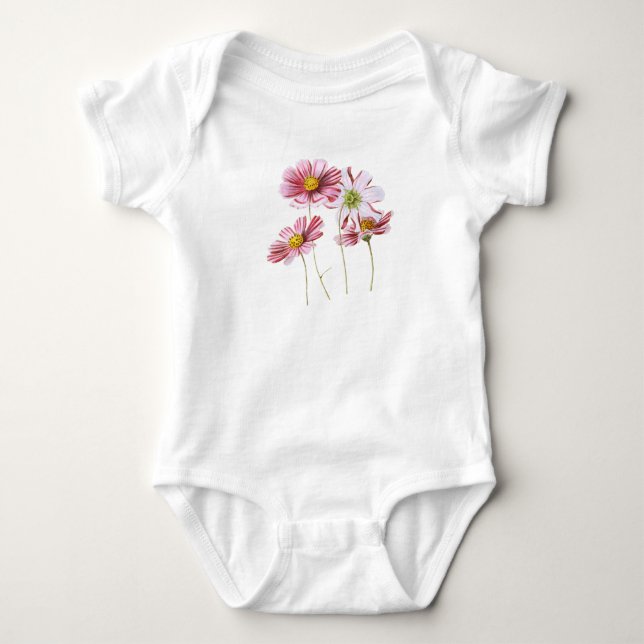 Body Para Bebé Flores (Anverso)
