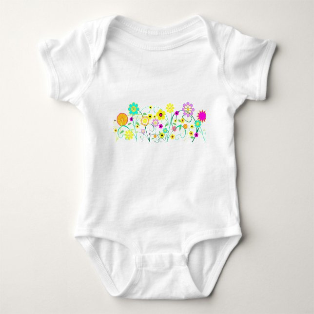 Body Para Bebé Flores de jardín (Subido por el creador)