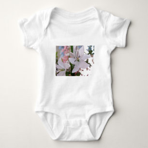 Body Para Bebé flores de lirio blancas de boda flora floral amor 