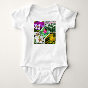 Body Para Bebé Flores de primavera