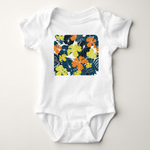 Body Para Bebé Flores de primavera: textura floral vintage