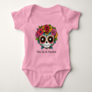 Body Para Bebé 🌹Flores de Recuerdo: Tributo al Día de Muertos
