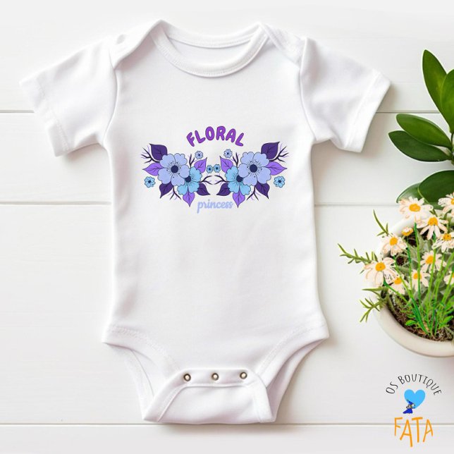 Body Para Bebé Flores moradas (Subido por el creador)