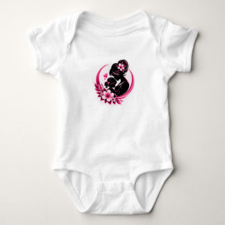 Body Para Bebé Flores rosadas elegantes Maternidad Amor Mujeres
