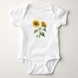 Body Para Bebé Flores salvajes dulces, flores silvestres, bebé ad