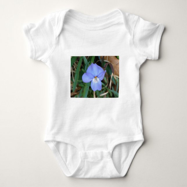 Body Para Bebé Flores salvajes Regalos de aguas termales violetas (Anverso)