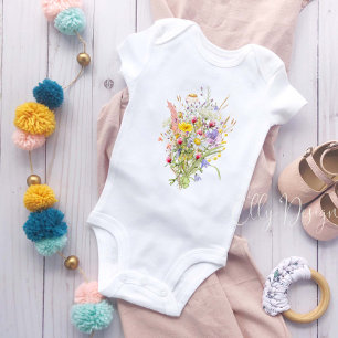Body Para Bebé Flores silvestres