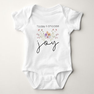 Body Para Bebé Flores silvestres inspiracionales de alegría de ho