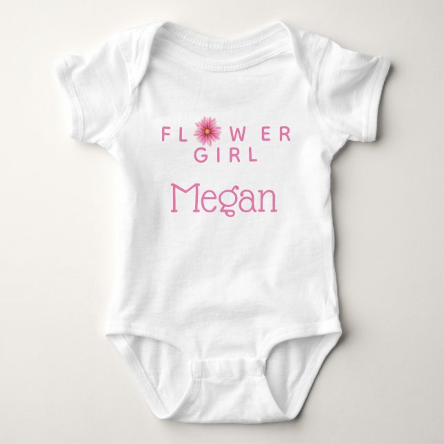 Body Para Bebé Flower Girl (Anverso)