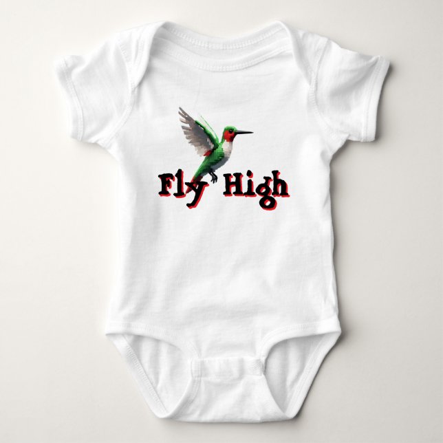 Body Para Bebé Fly High Hummingbird (Anverso)